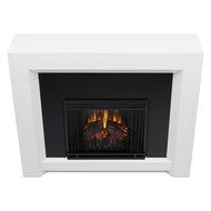 Real Flame 4001E-W 4001E Colton Electric Fireplace, Medium, White N5