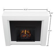 Real Flame 4001E-W 4001E Colton Electric Fireplace, Medium, White N6