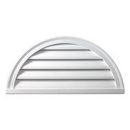 Fypon HRLV28X14 28W x 14H Half Round Decorative Louver by Fypon