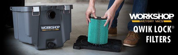 WORKSHOP Wet Dry Vacuum Filters WS23200F HEPA Media Filter For Shop Vacuum Cleaner (Single HEPA Media Filter For...