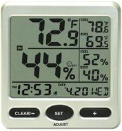 Ambient Weather WS-26 Jumbo Indoor Temperature and Humidity Monitor with Calibration Feature