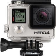 GoPro Hero4 Hero 4 12MP Full HD 4K 15fps 1080p 60fps Built-In Wi-Fi Waterproof Wearable Camera Silver Adventure... N10