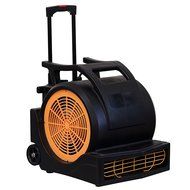 MOUNTO 3-Speed 1HP 4000+ CFM Monster Air Mover Floor Carpet Dryers with Handle Wheelkit (Grey) N2