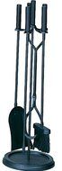 Uniflame, F-1070, 5pc Black Wrought Iron Toolset with Simple Handles
