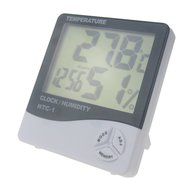 Thermometer and Hygrometer with Digital LCD Display and Alarm Clock,Temperature Meter N2
