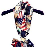 KAKA(TM) Women&#039;s Korean Vintage Design Satin Special Pattern Charming Scarves N7