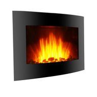 Finether 1500W Adjustable Wall Mounted Electric Fireplace Heater with 3D Patented Flame, 7 Color Changeable LED... N4