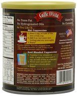 Caffe D'Vita Amaretto Instant Cappuccino, 16-Ounce Canisters (Pack of 6) N17