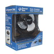 Comfort Zone 4&quot; Dual Powered High Velocity Fan (Silver) N4