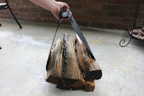 The Woodhaven Weatherproof Firewood Carrier N2