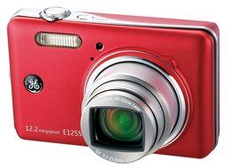GE 1255W-SL 12MP Digital Camera with 5X Optical Zoom and 3.0-Inch LCD Screen with Auto Brightness (Silver) N3