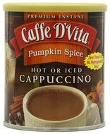 Caffe D'Vita Amaretto Instant Cappuccino, 16-Ounce Canisters (Pack of 6) N24