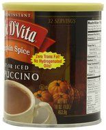 Caffe D'Vita Amaretto Instant Cappuccino, 16-Ounce Canisters (Pack of 6) N25