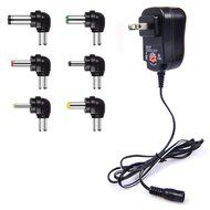 IAITE Universal AC/DC Adapter 12W Switching Power Supply with Six Adaptor Plugs for 3V to 12V Electronics