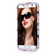 Badalink Galaxy S7 Edge Case Soft TPU Shockproof Rubber Skin Gel Inner Case + Full Edge Easy Grip Cute Elephants... N7