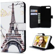 iPhone 7 Plus Case (5.5 inch) - Flip Stand Wallet Case PU Leather Shock-Absorption Soft TPU Inner Bumper Cute...