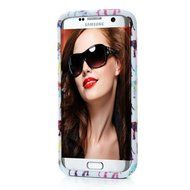 Badalink Galaxy S7 Edge Case Soft TPU Shockproof Rubber Skin Gel Inner Case + Full Edge Easy Grip Cute Elephants... N9