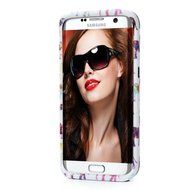 Badalink Galaxy S7 Edge Case Soft TPU Shockproof Rubber Skin Gel Inner Case + Full Edge Easy Grip Cute Elephants... N11