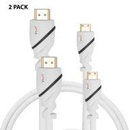 2 PACK High-Speed HDMI to HDMI type A-A (15 Feet) Cable Supports 3D &amp; 4K Resolution, Ethernet, 1080P and Audio... N6