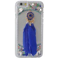 HTC Desire 626 Case,Yaheeda 3D Pearls Sparkle Plume Feather Chain Fashion Bling PC Hard Case for HTC Desire 626 N24