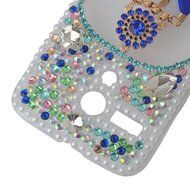 HTC Desire 626 Case,Yaheeda 3D Pearls Sparkle Plume Feather Chain Fashion Bling PC Hard Case for HTC Desire 626 N27