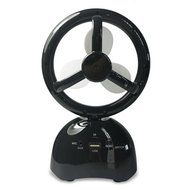 Henscoqi Portable Bluetooth Mini Fan Electric Rechargeable Air Circulator Fan(Black) N14