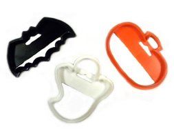 Wilton Halloween Cookie Cutters Jack-O-Lantern Pumpkin Ghost Bat Set