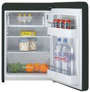 Daewoo Retro Compact Refrigerator 2.8 Cu Ft, Piano Black N2