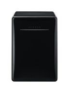 Daewoo Retro Compact Refrigerator 2.8 Cu Ft, Piano Black N3