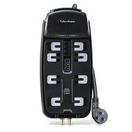 CyberPower CSHT808TC Home Theater 8-Outlets Surge Suppressor 8FT Cord and AV protection 2850 Joules N3