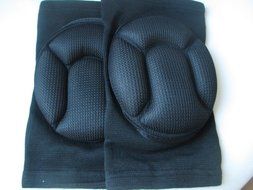 High quality fashion football basketball volleyball black durable knee shin protector protection guard pad pads...