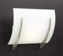 PLC Lighting 6559 SN 1-Light Wall Sconce Lisette Collection, Satin Nickel Finish by PLC Lighting