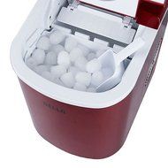 Portable Countertop Ice Cube Maker Compact Tabletop Touch Control 26 lb/day, Red N4