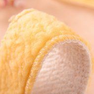 Spritech(TM) Soft Winter Warm Thickening Yellow Imitation Wool Insole for Women and Men