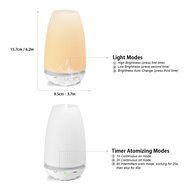 DDSKY Ultrasonic Air Humidifier Aromatherapy LED Light Aroma Diffuser Auto on-off Purifier Nebulizer Humidifier... N7