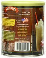 Caffe D'Vita Amaretto Instant Cappuccino, 16-Ounce Canisters (Pack of 6) N39