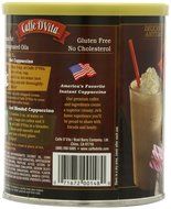 Caffe D'Vita Amaretto Instant Cappuccino, 16-Ounce Canisters (Pack of 6) N40