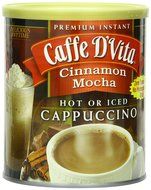 Caffe D'Vita Amaretto Instant Cappuccino, 16-Ounce Canisters (Pack of 6) N42