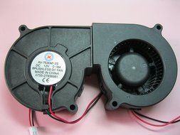 2 pcs Brushless DC Blower Fan 7530S 12V 2 Wires 75x75x30mm Sleeve-bearing Skywalking