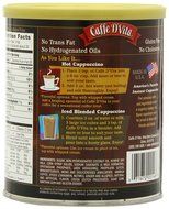 Caffe D'Vita Amaretto Instant Cappuccino, 16-Ounce Canisters (Pack of 6) N50