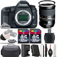 Canon EOS 5D Mark III DSLR Full Frame 22.3MP Camera + Tamron 24-70mm 2.8 VC Lens + 64GB Storage + Wrist Grip Strap...