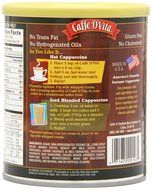 Caffe D'Vita Amaretto Instant Cappuccino, 16-Ounce Canisters (Pack of 6) N55