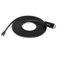 GANA Mini DisplayPort (DP) Male To Female Adapter Cable (Mini DP to HDMI 10ft Black) N5