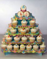 Cupcaketree.com Cupcaketree Original Mini Square Cupcake Stand N3