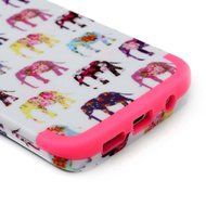 Badalink Galaxy S7 Edge Case Soft TPU Shockproof Rubber Skin Gel Inner Case + Full Edge Easy Grip Cute Elephants... N14