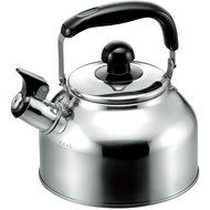 18-8 Stainless Steel Lid Wide Whistling Kettle 2.7L（japan import）