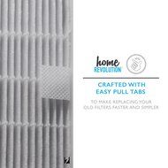 Honeywell HRF-R2 2-PK Replacement Air Purifier Filters; Fits HPA-090, HPA-100, HPA200 &amp; HPA300 Series, Home Revolution... N5