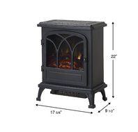 Homestar ZARRIZO Baltimore Stove, 17.6" x 9.45" x 22", Black