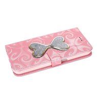 Galaxy S6 Case,Galaxy S6 Wallet Case, PHEZEN Bling Liquid Glitter Love Heart Floating 3D Hourglasses Luxury Pu... N12