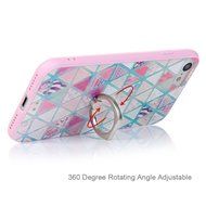 Badalink iPhone 7 Case (4.7&quot;) 360 Degree Rotating Ring Holder Kickstand Shockproof Soft TPU Rubber Bumper Frame... N9